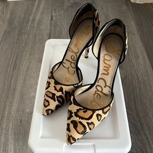 Sam Edelman leopard print heels, size 8